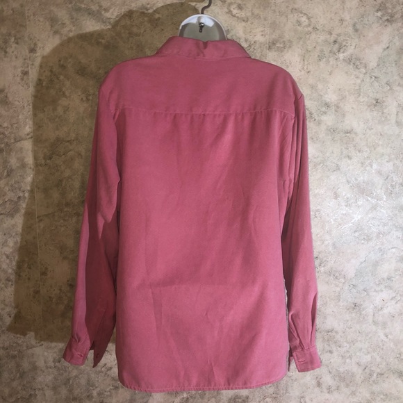 White Stag Long Sleeve Button-Down Blouse - Picture 9 of 11